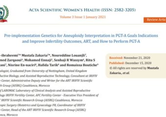 MSERM – Pre-implementation Genetics for Aneuploidy Interpretation in PGT-A Goals Indications and Improve Infertility Outcomes, ART, and How to Perform PGT-A