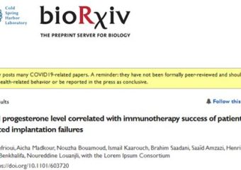 MSERM – Luteal progesterone level correlated with immunotherapy success of patients with repeated implantation failures